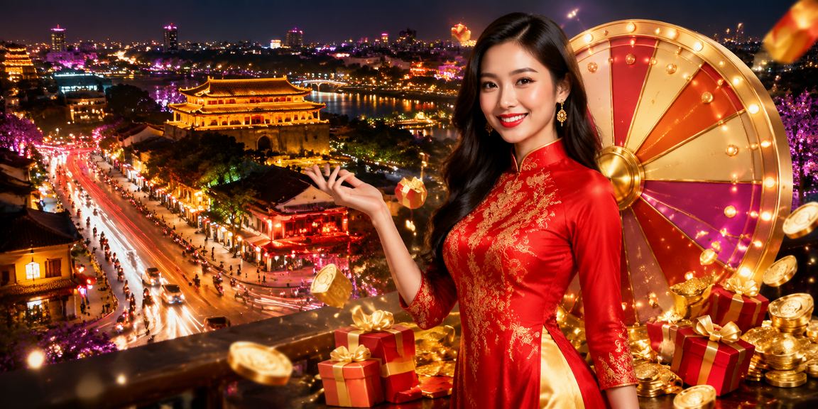 Ánh đèn neon tại Huế gợi lên không khí sôi động của các giải cược thể thao trực tuyến